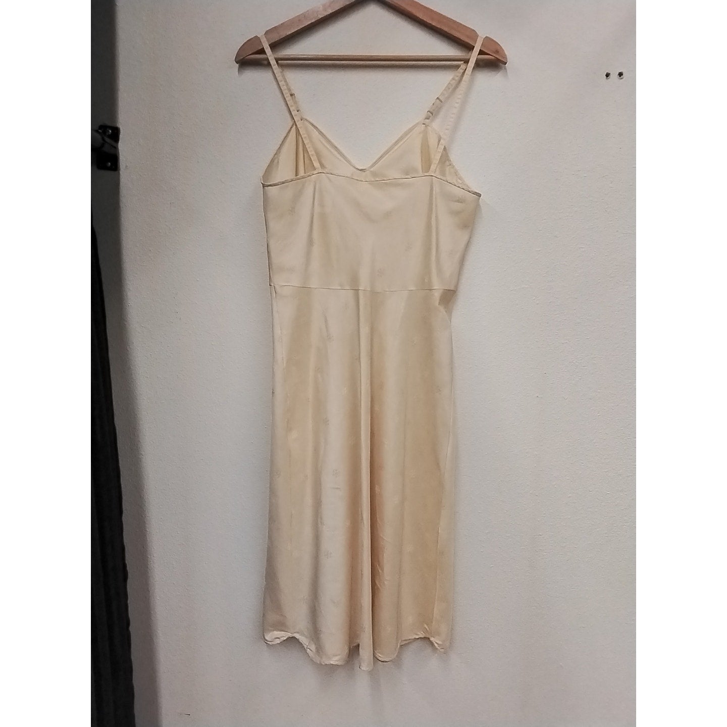 Gold Knee Length Slip Dress