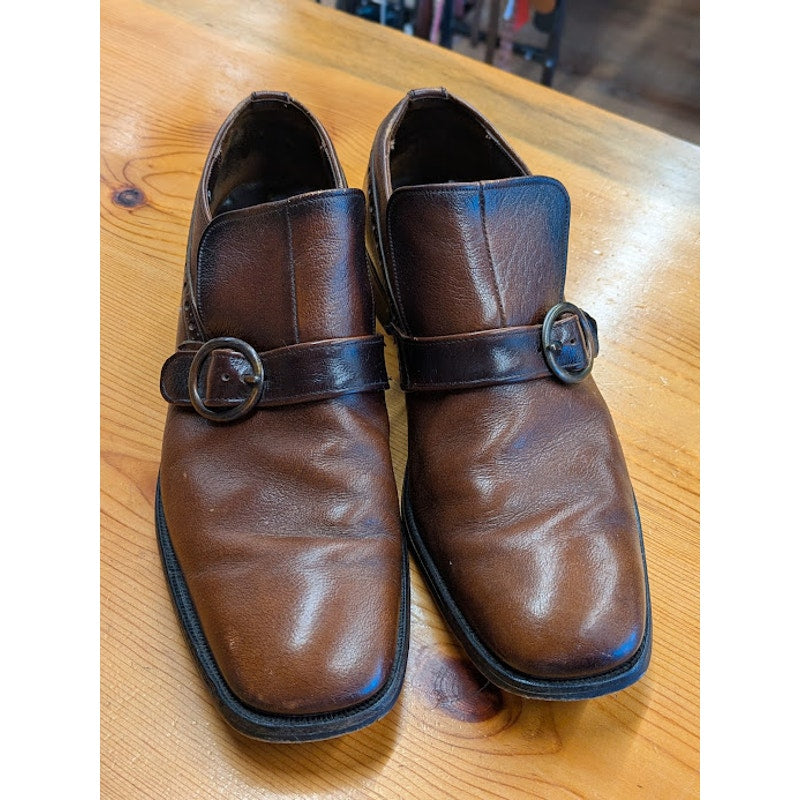 1970s Nunn Bush Brown Leather Dress Shoes