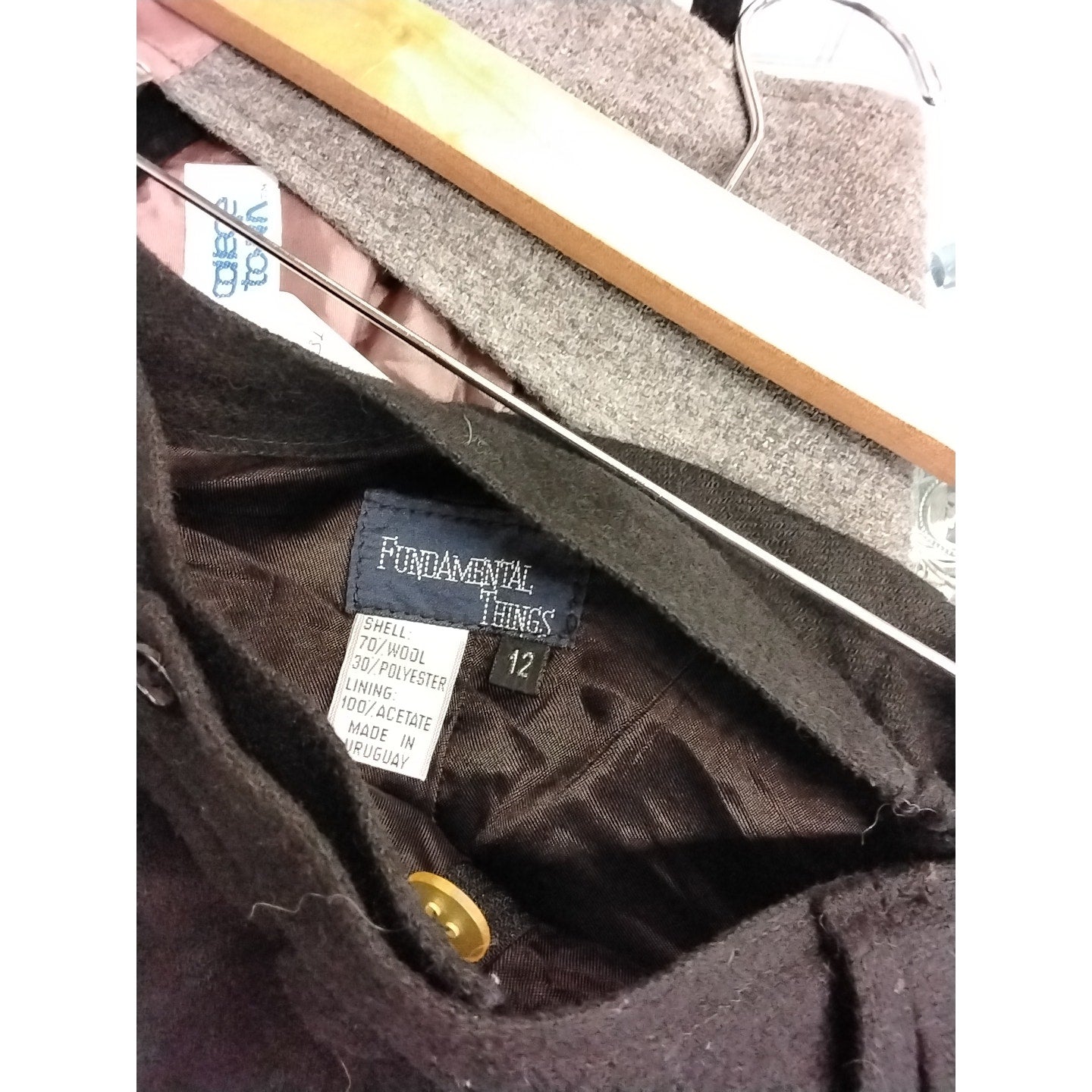 Fundamental Things Black Wool Trousers