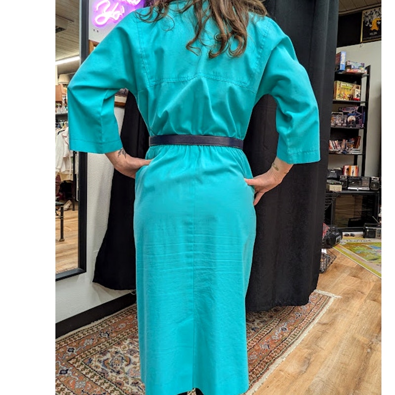 Will of California 80s Mint Work Dress