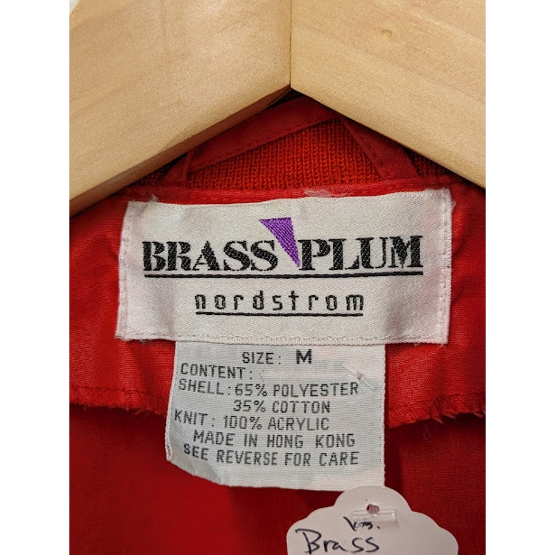 Red Vintage Brass Plum Windbreaker
