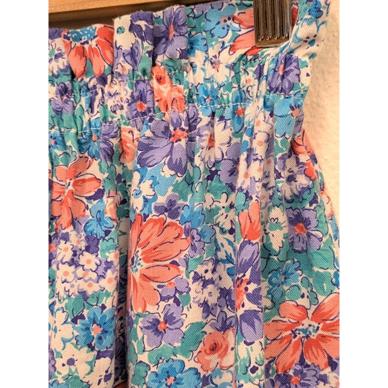 1990s blue floral Shorts