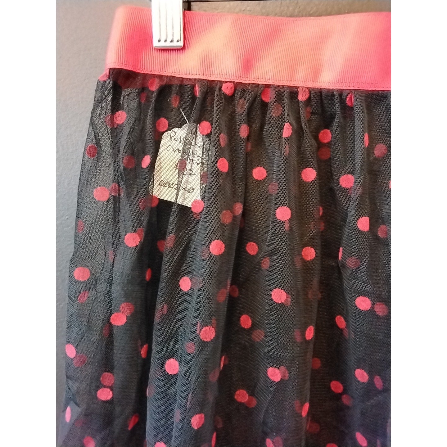Black and Red Polka Dot Crinoline Skirt