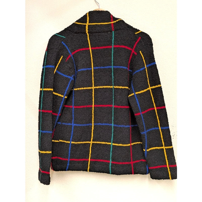 90s I.B. Diffusion Checkered Cardigan