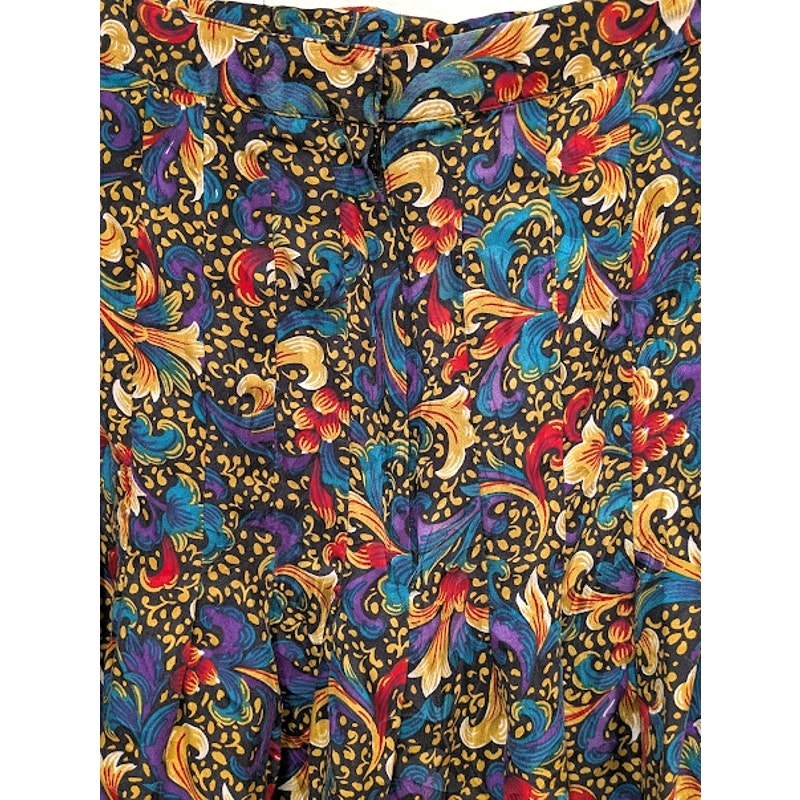 Vintage ANNE CRIMMINS FOR UMI COLLECTIONS Silk Pleated Skirt