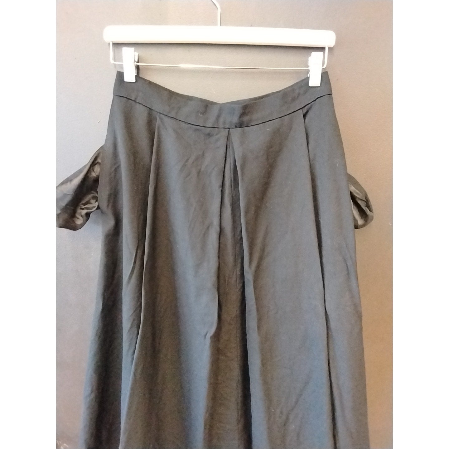 The Villager Black Wool Skirt and Jacket Set