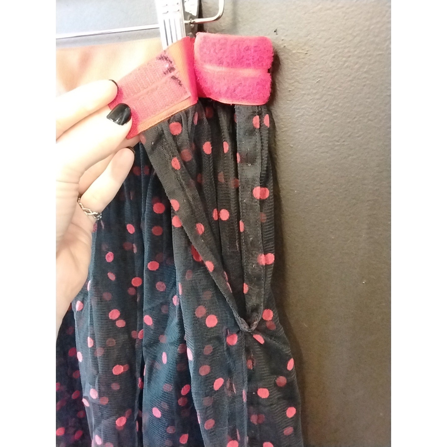 Black and Red Polka Dot Crinoline Skirt