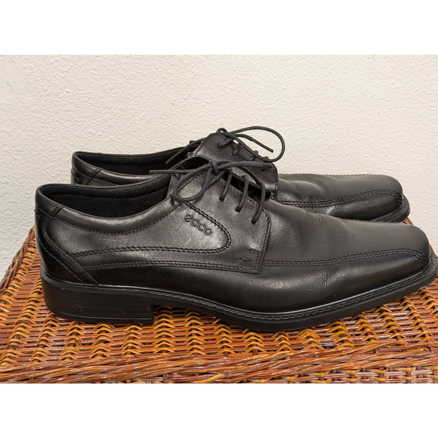 ECCO Men's New Jersey Black Lace Oxfords