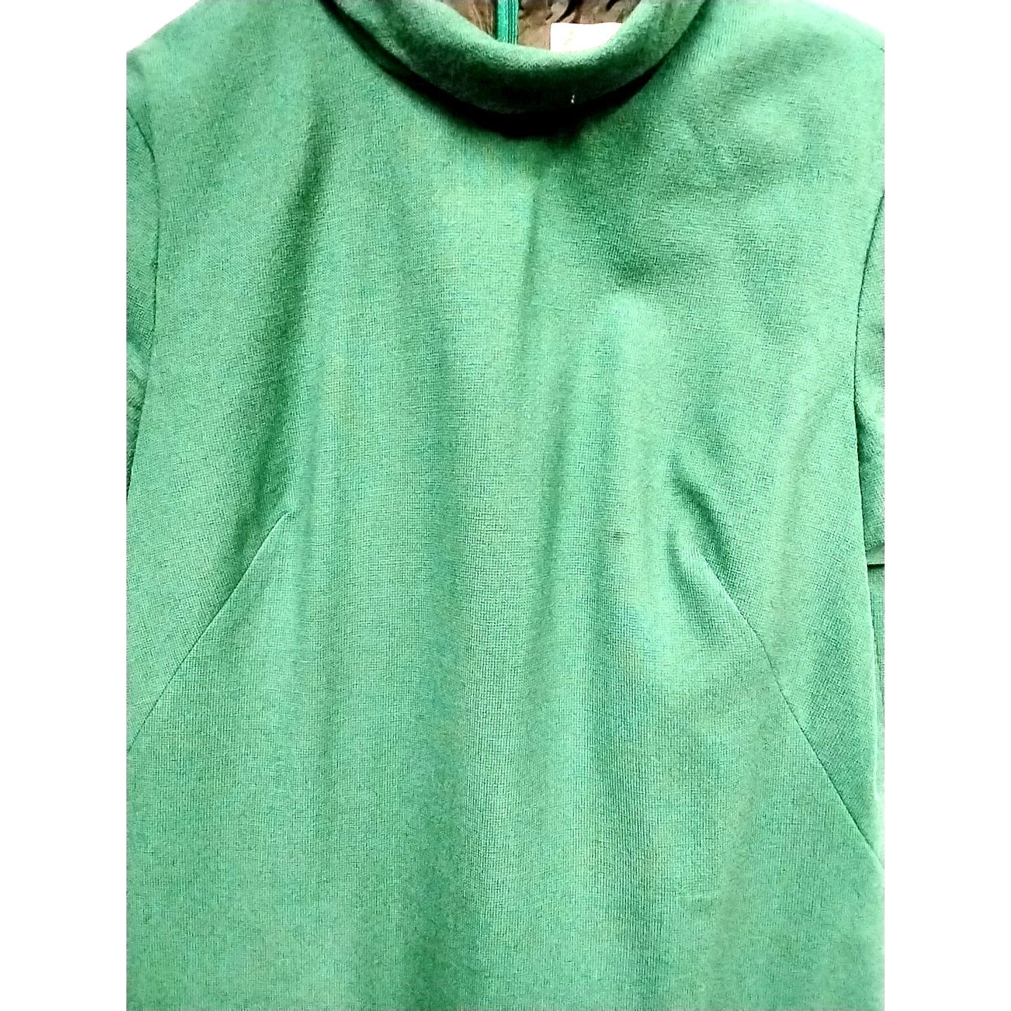 1960s Green Pendleton Wool Dress