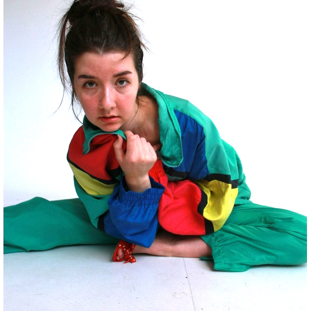 1990s Pan Asia SIlk and Nylon Track Suit