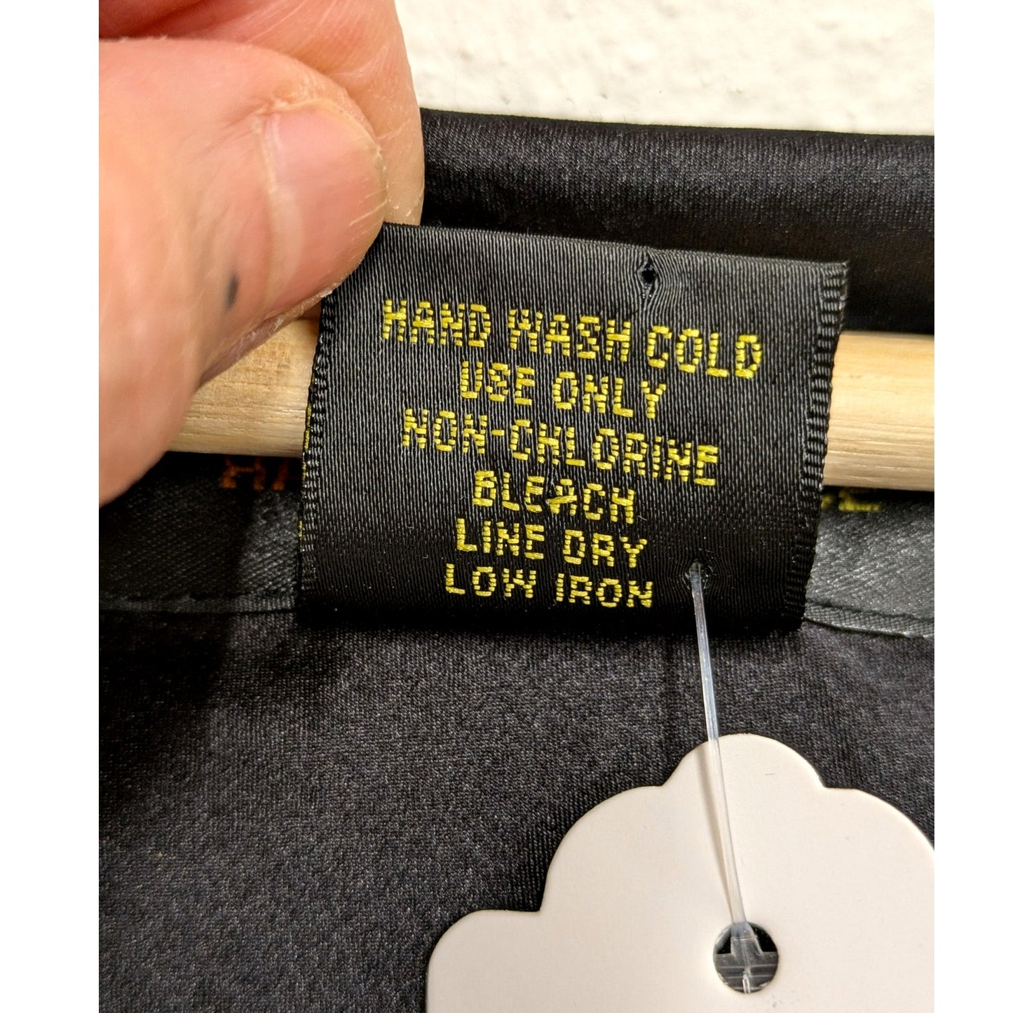 Harris Wallace Black 100% Silk Scoop Neck Blouse