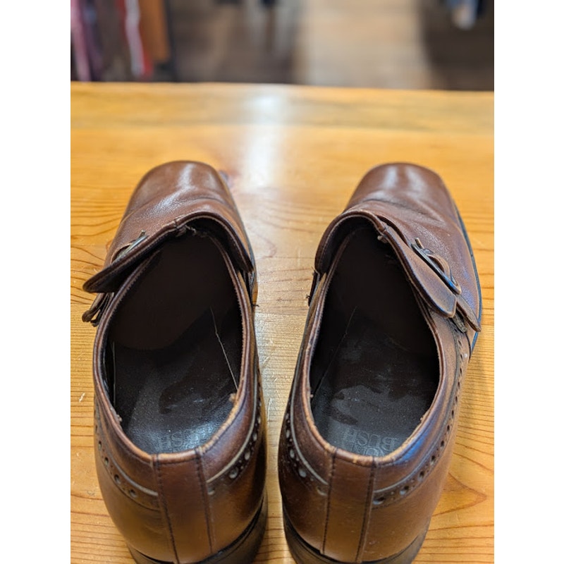 1970s Nunn Bush Brown Leather Dress Shoes
