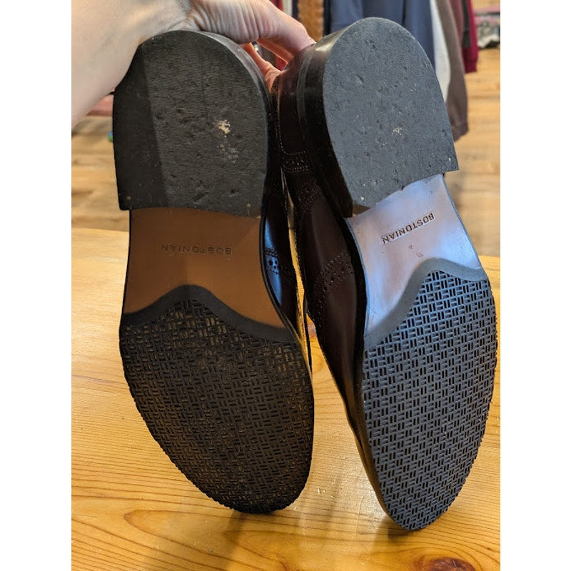 Burgundy Wing Tipped Bostonian Oxford Dress Shoes