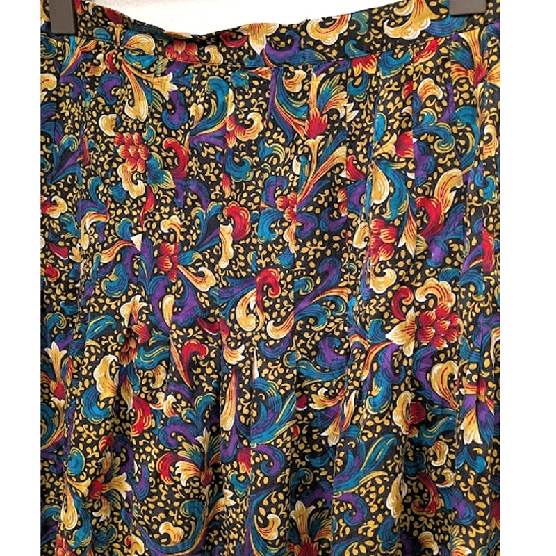 Vintage ANNE CRIMMINS FOR UMI COLLECTIONS Silk Pleated Skirt