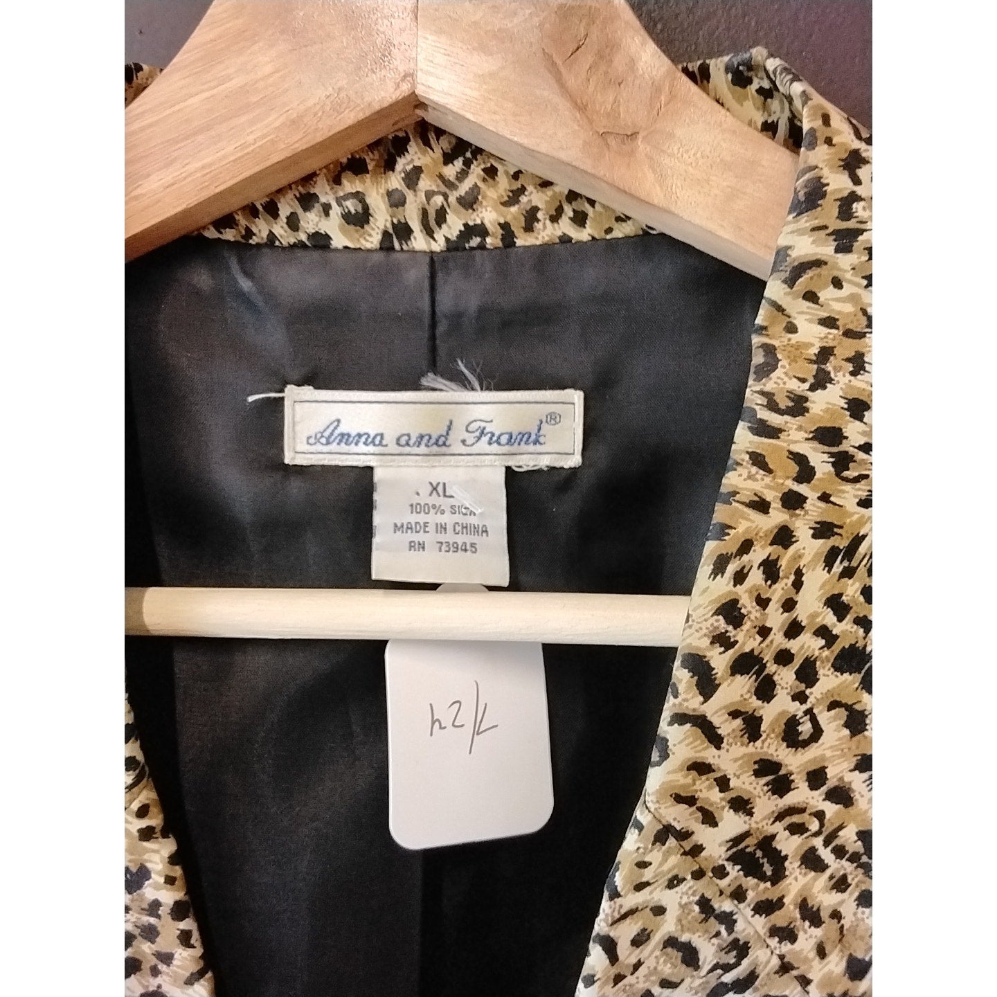 Anna and Frank Leopard Print Silk Jacket