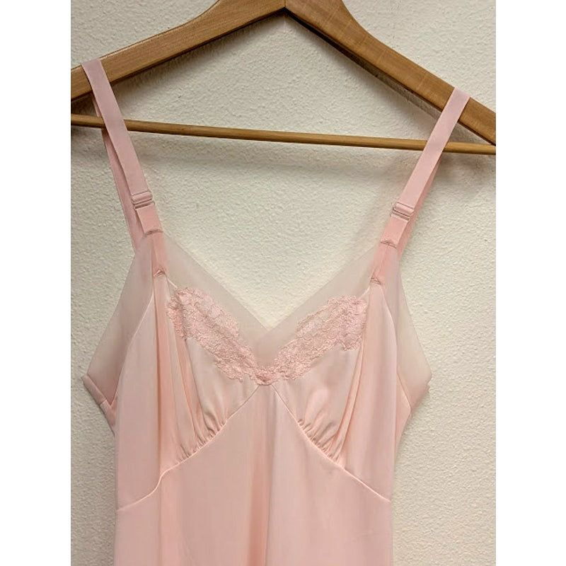 Vintage Pink Slip Dress