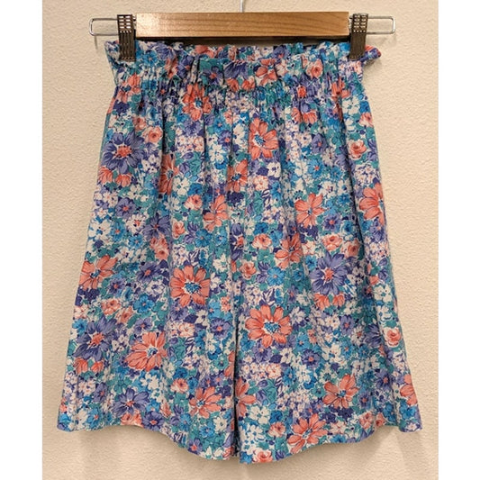 1990s blue floral Shorts