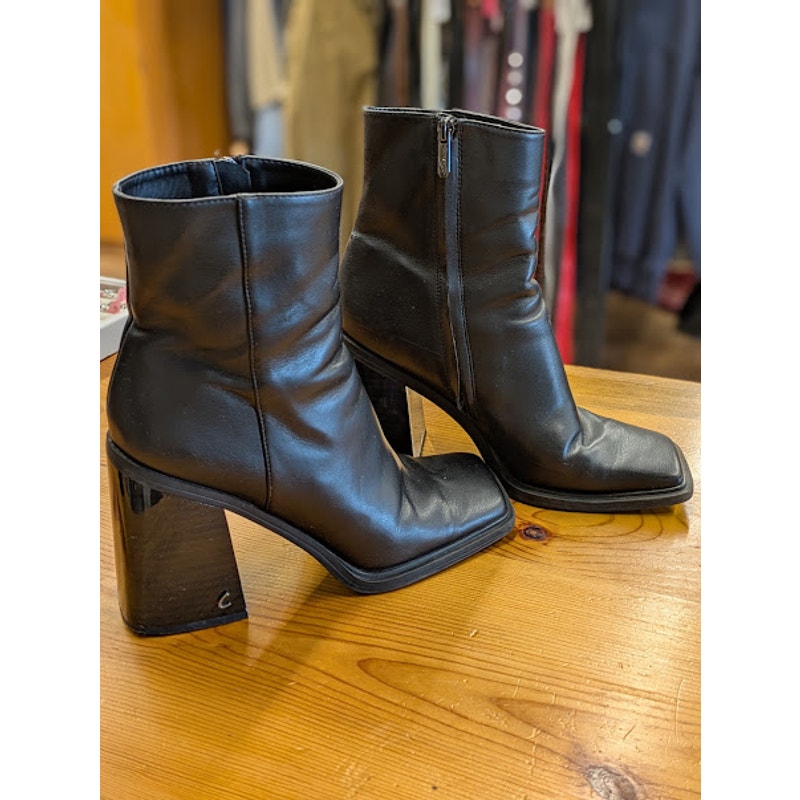 Circus Black Chunky Heel Boots