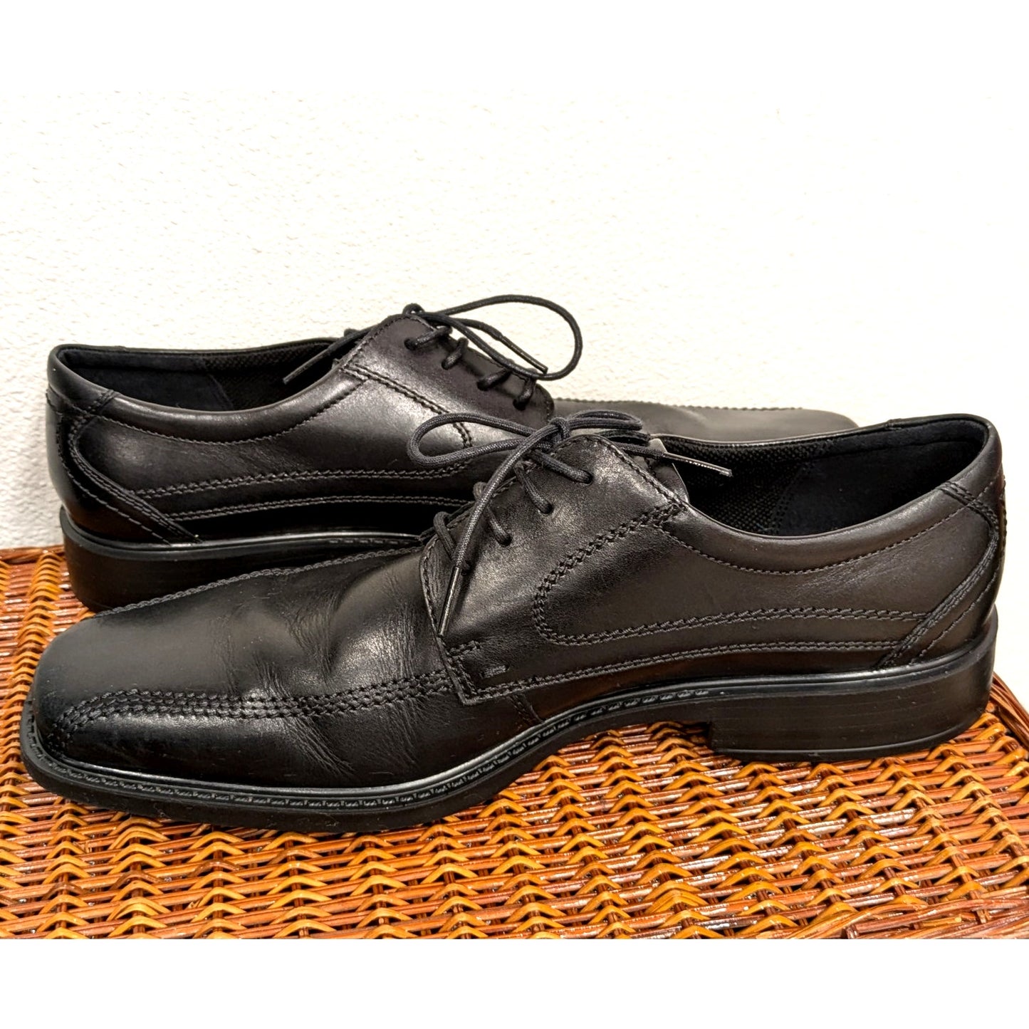 ECCO Men's New Jersey Black Lace Oxfords