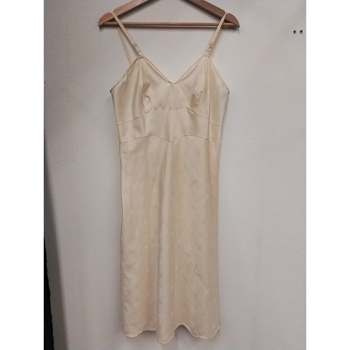 Gold Knee Length Slip Dress