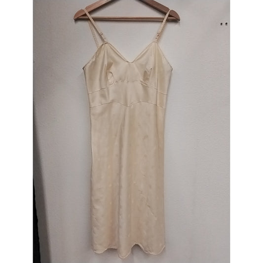 Gold Knee Length Slip Dress