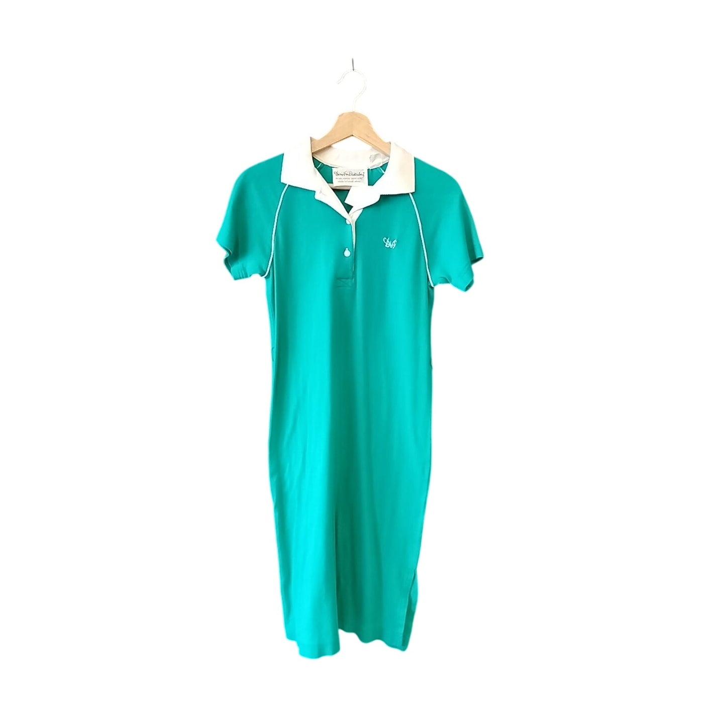 Vintage Teal Diane VonFurstenbag Polo Tee Dress