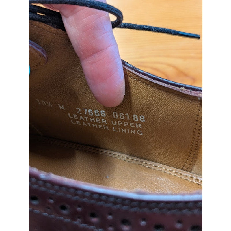 Burgundy Wing Tipped Bostonian Oxford Dress Shoes