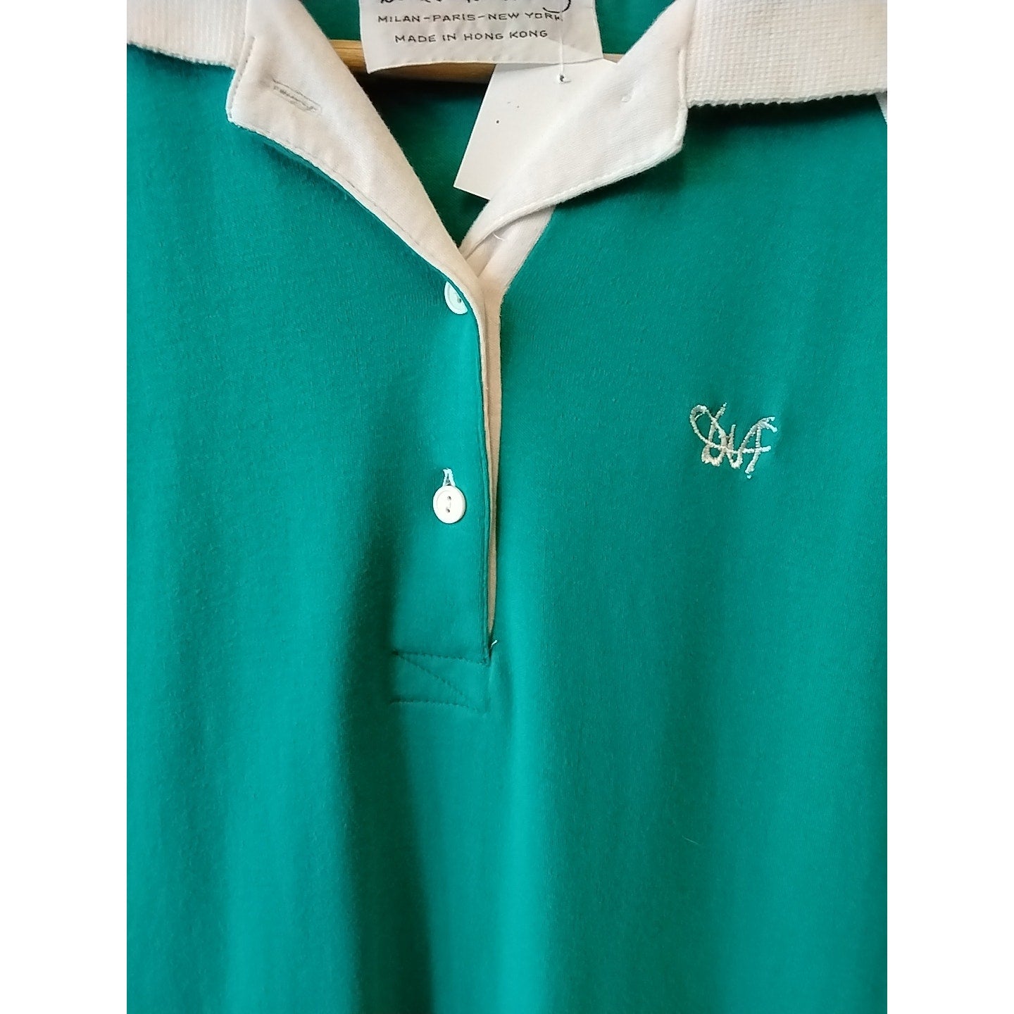 Vintage Teal Diane VonFurstenbag Polo Tee Dress