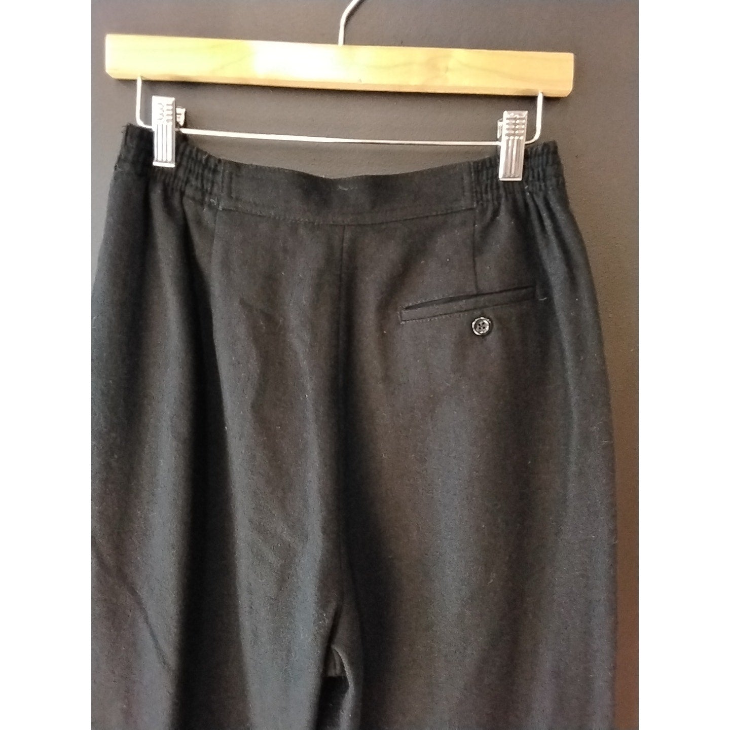 Fundamental Things Black Wool Trousers
