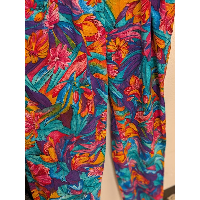 Joan Walters 100% Cotton Floral Jumpsuit