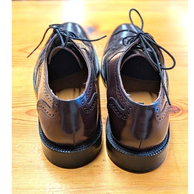 Burgundy Wing Tipped Bostonian Oxford Dress Shoes