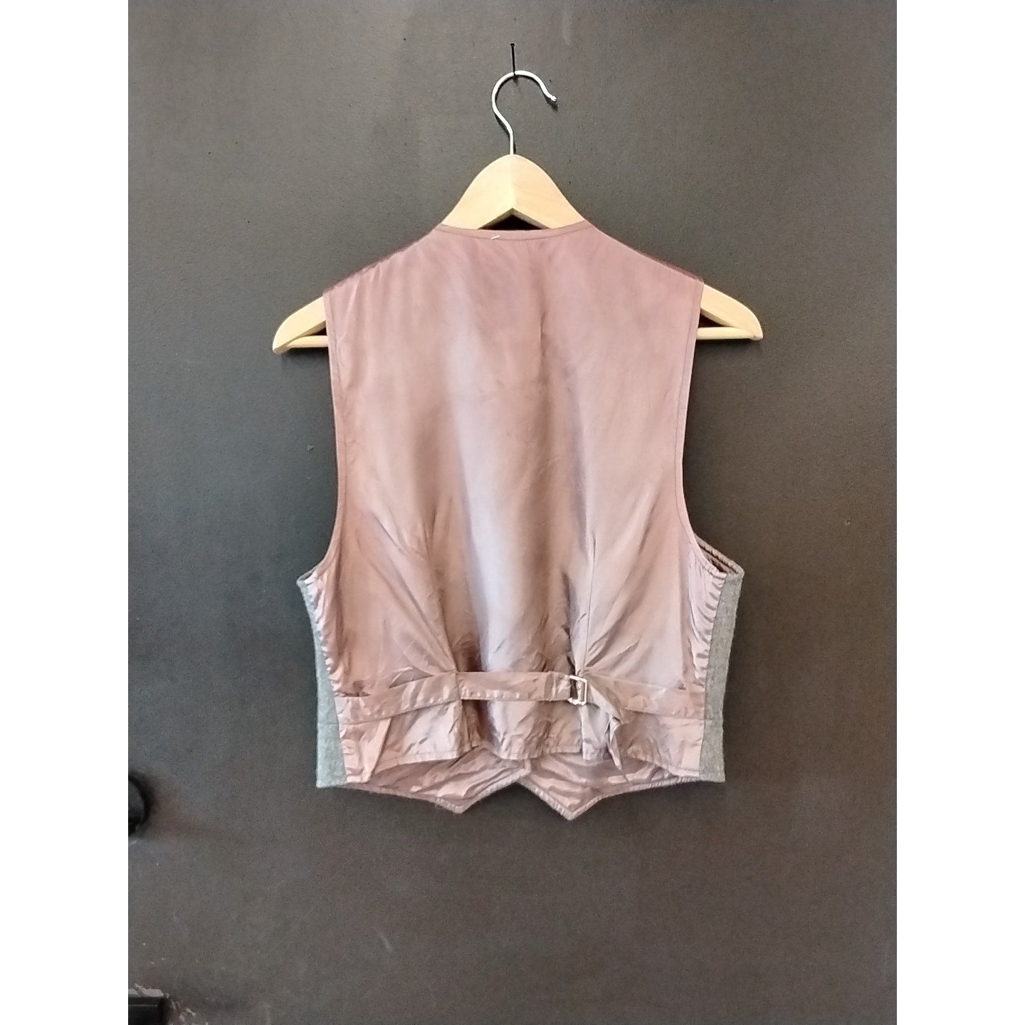 Vintage Grey and Mauve Wool Vest