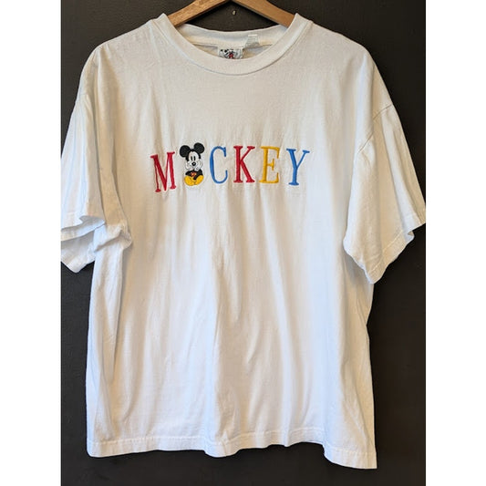 Vintage Embroidered Mickey Mouse Tee