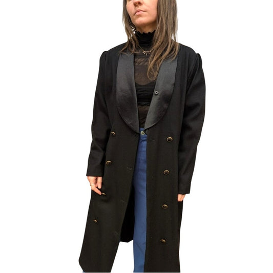 Vintage Black Formal Duster