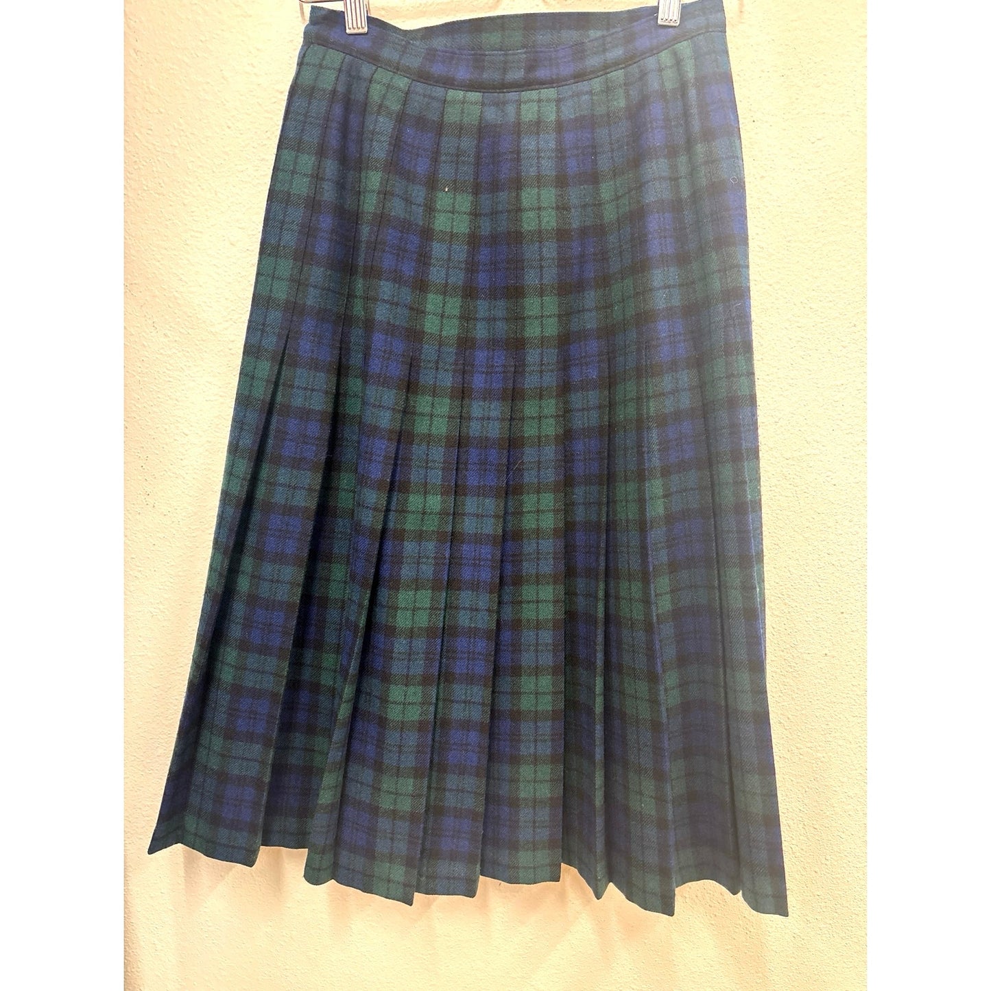Vintage Pendleton Wool Plaid Wrap Skirt