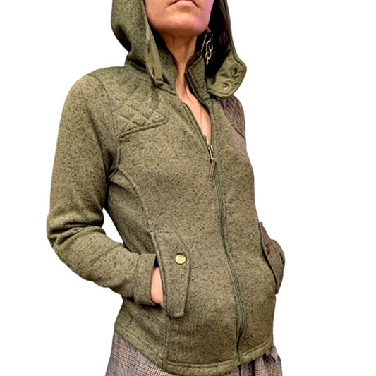 Eddie Bauer Green Knit Jacket