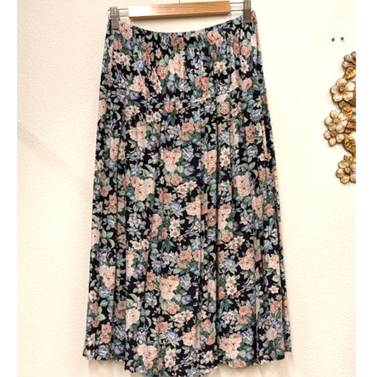 90s Brittany Nicole Floral Skirt
