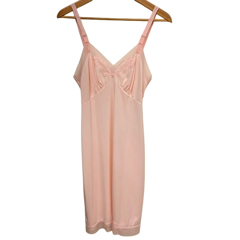 Vintage Pink Slip Dress