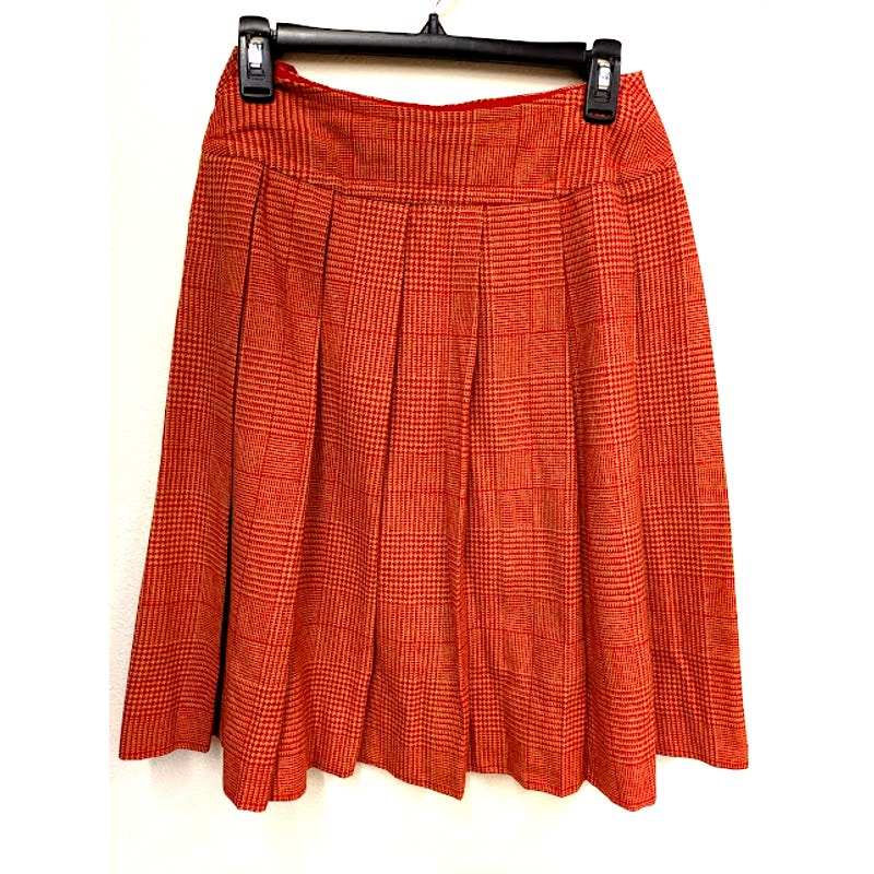 1970s Pendleton Wool Houndstooth Shirt/Skirt Set