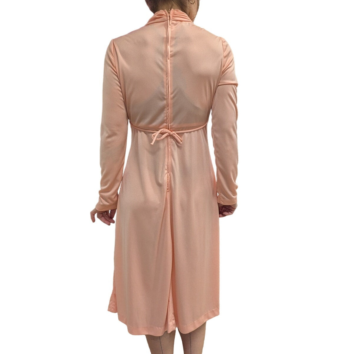 Act I peach vintage dress