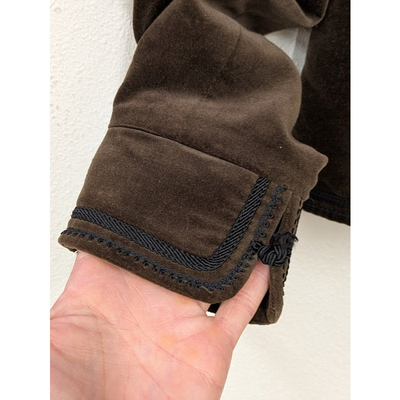 Vintage Ellen Tracy Brown Velvet Jacket