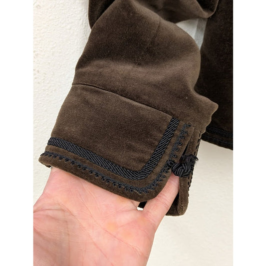 Vintage Ellen Tracy Brown Velvet Jacket