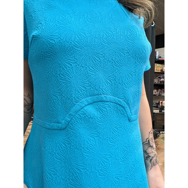 1970s Handmade Blue Dress