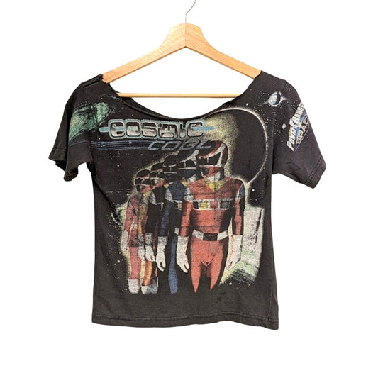Vintage Off The Shoulder Power Rangers Tee