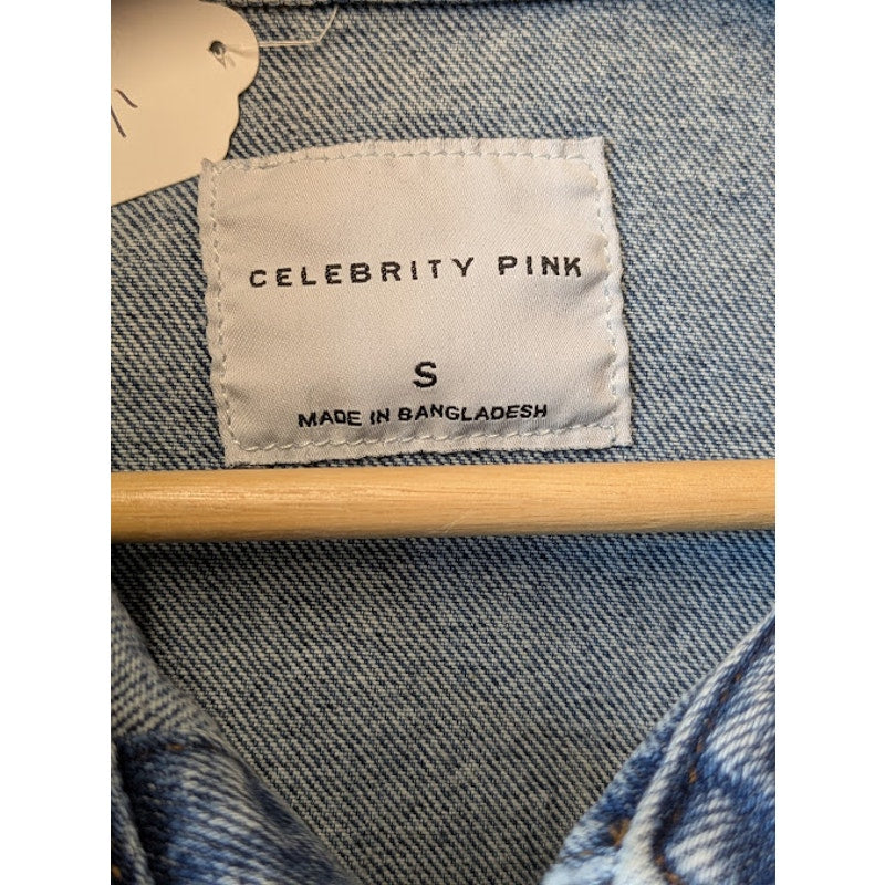 Celebrity Pink Light Wash Denim Jacket