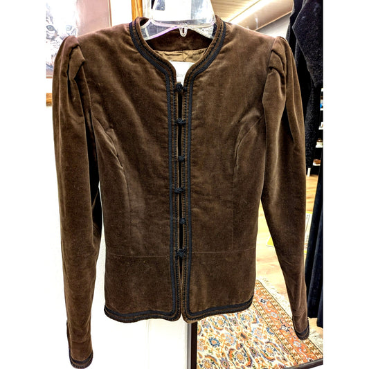 Vintage Ellen Tracy Brown Velvet Jacket