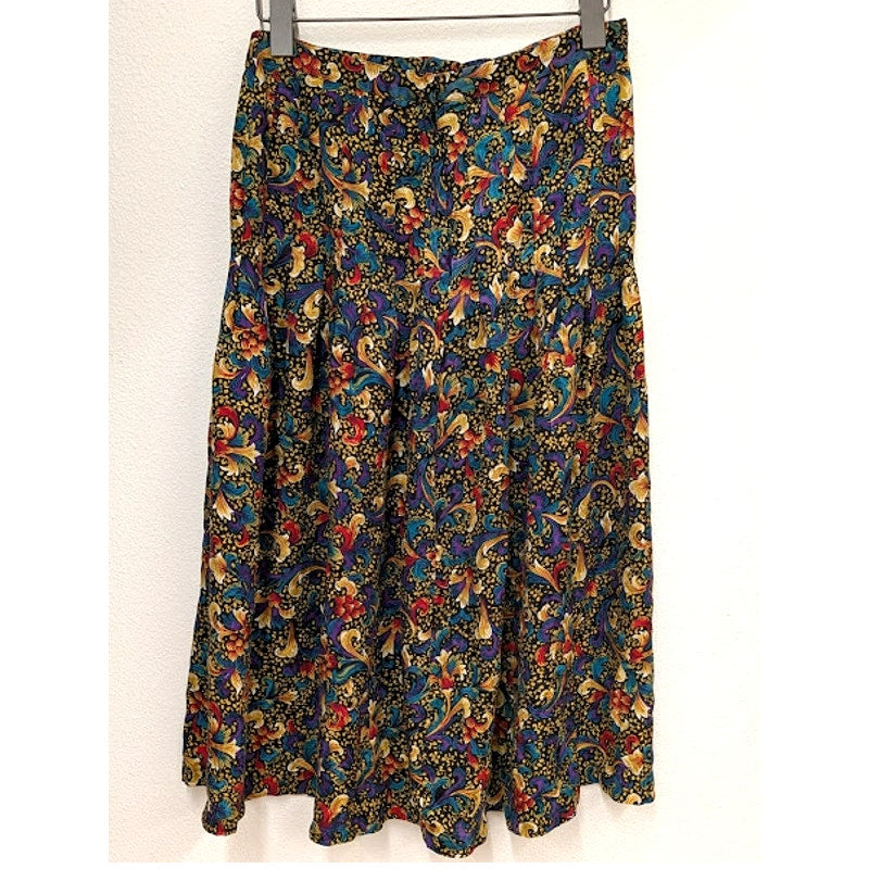 Vintage ANNE CRIMMINS FOR UMI COLLECTIONS  Silk Pleated Skirt