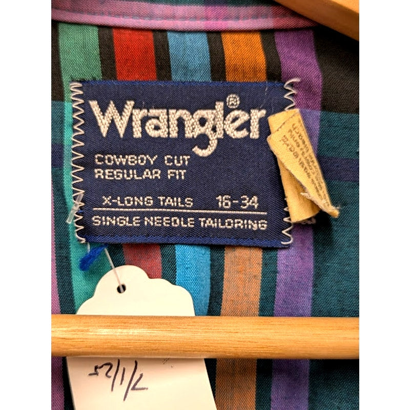 Vintage Wrangler Jewel Toned Plaid Snap Shirt