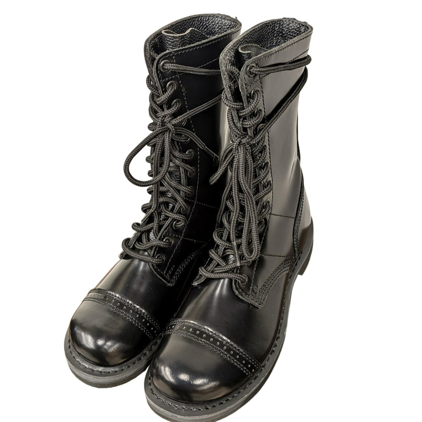 Black Rothco Leather Jump Boots