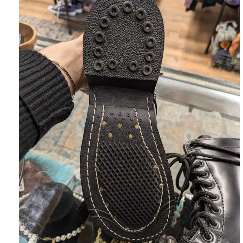 Black Rothco Leather Jump Boots